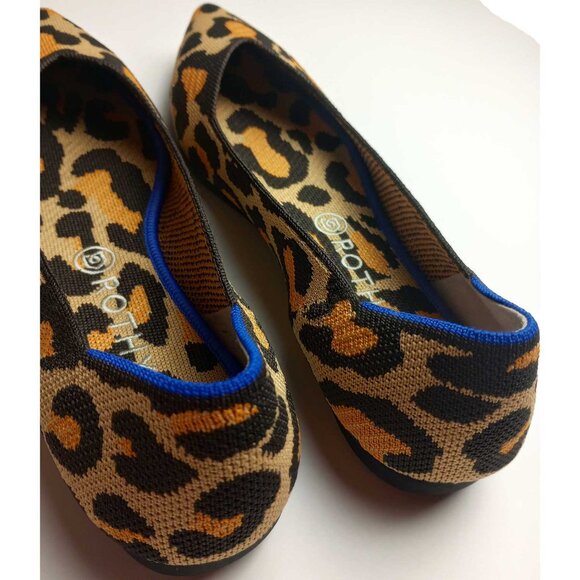 Rothy's Retired Big Cat Print The Point Flats Shoes Size 11 NWOB - Picture 2 of 8